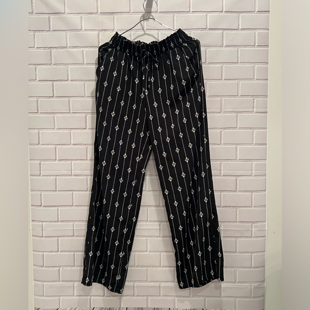 JOE B women black and white casual printed summer pants-joggers /size S